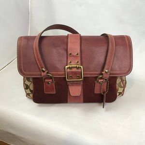Coach Special Edition Burgundy Tote Satchel